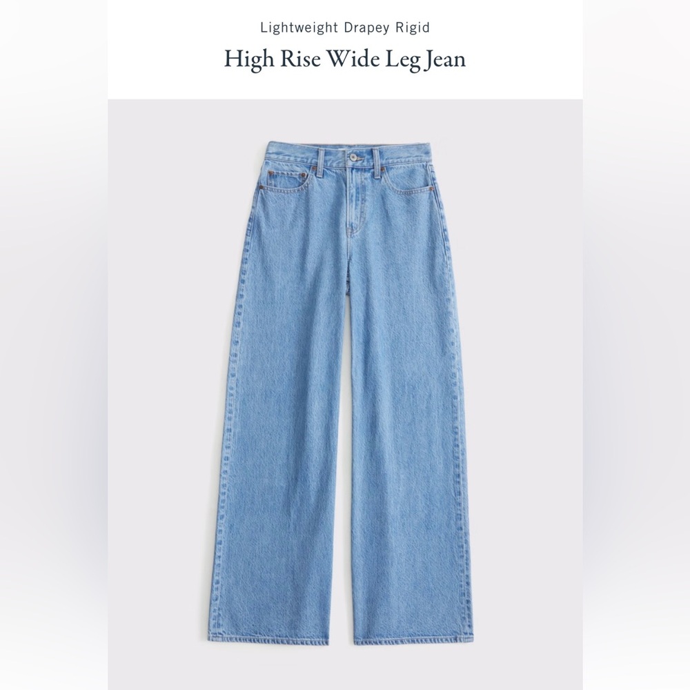 Abercrombie High Rise Wide Leg jeans